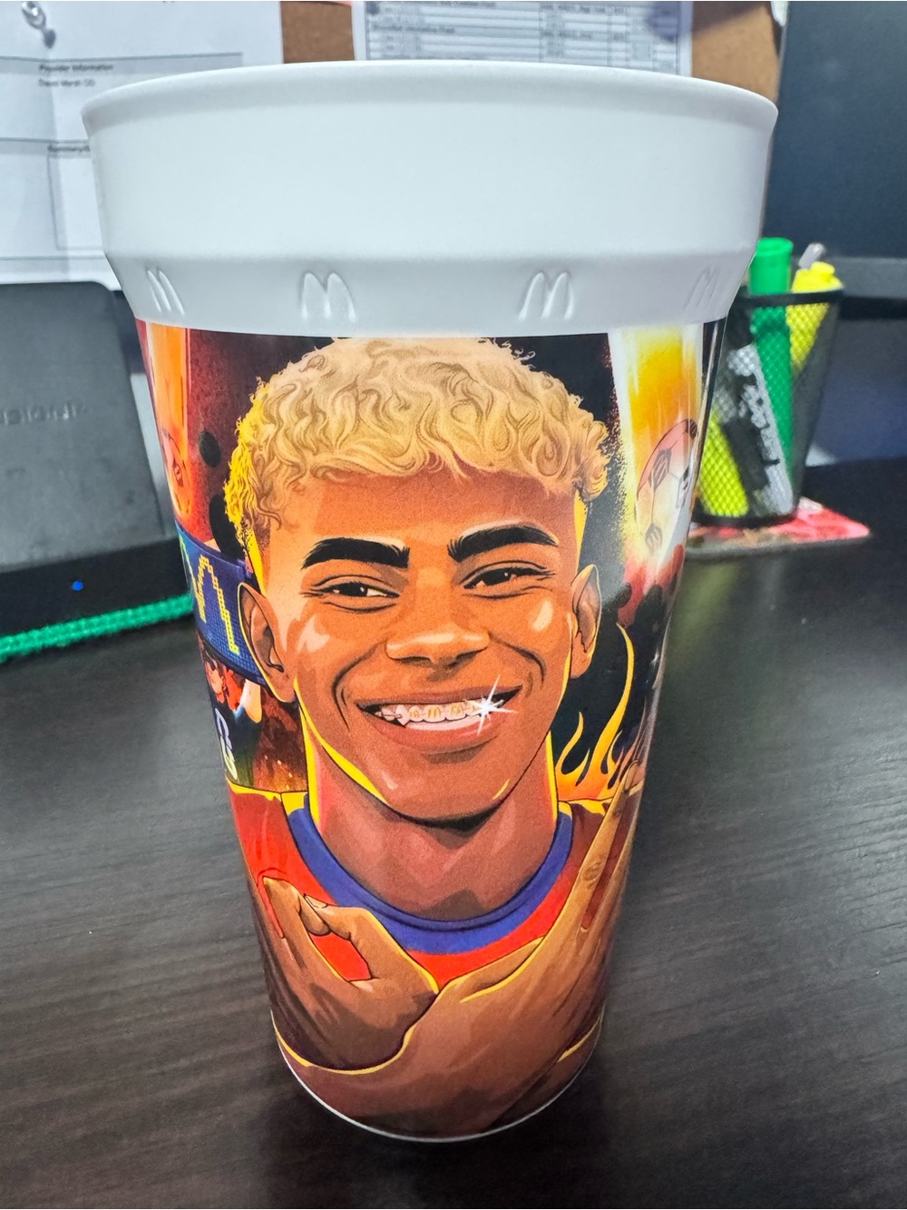 McDonald's FIFA World Cup Lamine Yamal Vibrant Multi-Color Art Cup